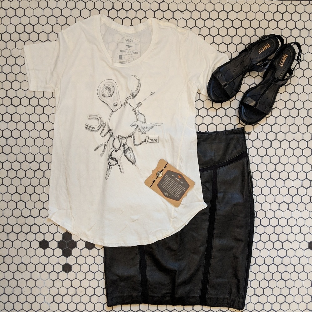 Pamela Love for Ford "Mustang Unleashed" Tee NWT
